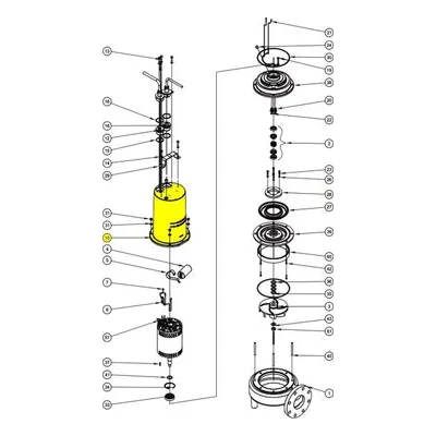 114492 Barnes Pumps Repair Part - HOUSING,MOTOR,CI,1-CORD. A Crane Product.