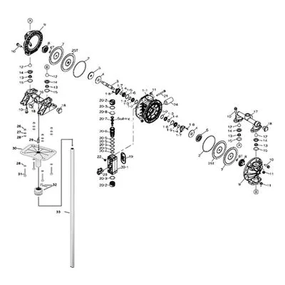 Yamada Pumps Item Code: KG15-PT - Liquid Side Kit for G15PT11.