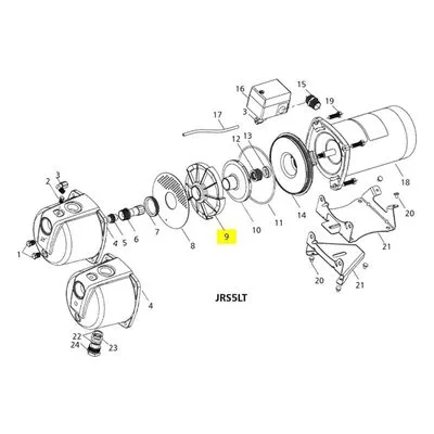 Goulds Pumps Repair Part 3K64 GUIDE VANE,JB05