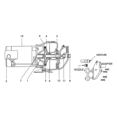 Goulds Part / Accessory AD729 DIFFUSER Manufactured by Xylem.