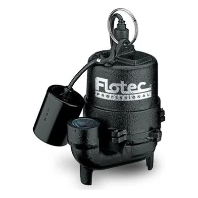 Pentair Flotec E3375TLT Professional Series Submersible Effluent Pump, EFF PUMP 1/3HP 115V CI FLOTEC.