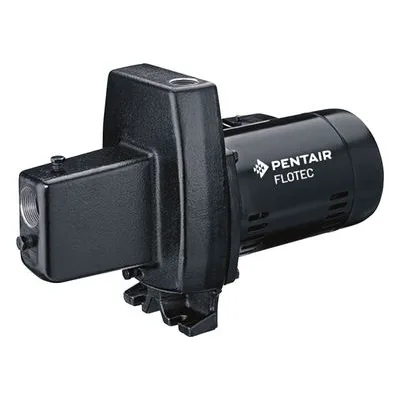 Pentair Flotec FP4112-08 Shallow Well Jet Pump, JET PUMP 1/2HP SW CI 115V.