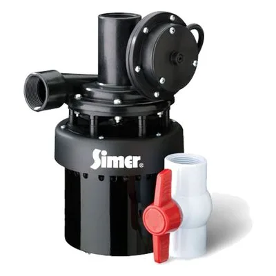 Pentair Simer 2935B Automatic Undersink Utility Sump Pump, PUMP, UTILITY SINK 1/3HP SIMER.