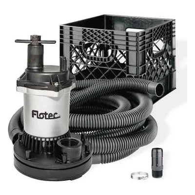 Pentair Flotec FP0S2600RP Stow & Flo All-In-One Emergency / General Utility Pump Kit, PUMP KIT 0.25HP 115V WITH HOSE FP0S2600X.