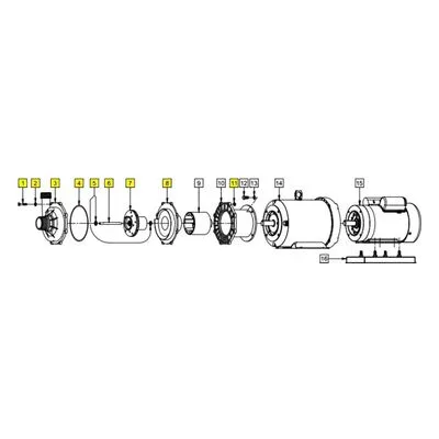 March Pumps Number: 0156-0066-0100 Repair Part - Wet End Kit 1Pk TE-7.5P-MD