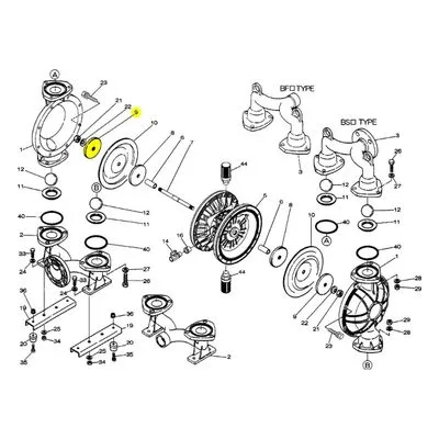 Yamada Pumps Part # 711903 CENTER DISK 40SS