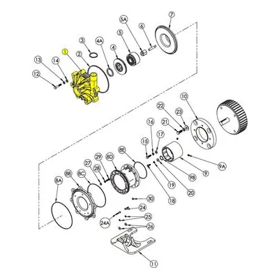 Finish Thompson 105904 Pump Repair Spare Part Standard Housing with Ring