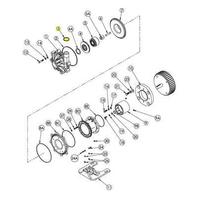 Finish Thompson 105920 Pump Repair Spare Part Discharge O-ring (BSP Housings Only)