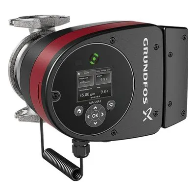 Grundfos Pumps MAGNA3 32-120 GF N 165 115-230V, MAGNA3 Series Single Head Circulator Pump, Model E, 99833308.