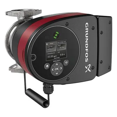 Grundfos Pumps MAGNA3 32-60 GF N 165 115-230V, MAGNA3 Series Single Head Circulator Pump, Model E, 98126822.