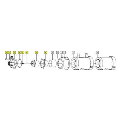 March Pumps Number: 0155-0165-0100 Repair Part - Wet End Kit 1Pk TE-7R-MD