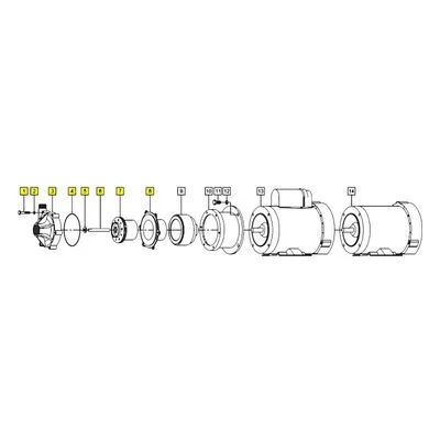 March Pumps Number: 0153-0096-0100 Repair Part - Wet End Kit 1Pk TE-6P-MD