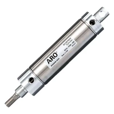SD05-N4B4-002 ARO Series S Silverair Pneumatic Cylinder, Double Acting, by Ingersoll Rand