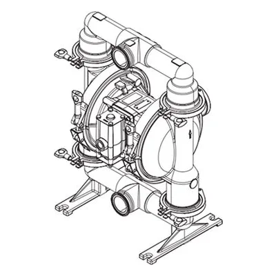 SD15R-CSS-STK-A00 ARO 1-1/2" FDA Sanitary Electronic Interface Air Operated Double Diaphragm Pump, by Ingersoll Rand