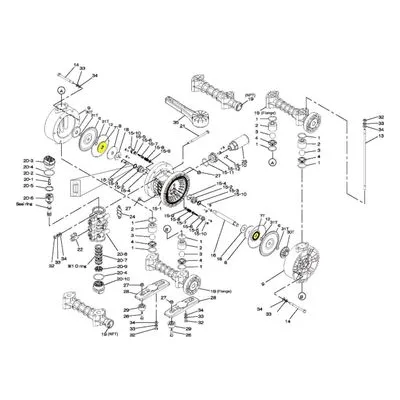 Yamada Pumps Part # 709456 CENTER DISK 20T