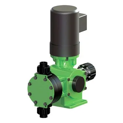 Pulsafeeder DM1A1FC GreenLine series PVDF mechanical diaphragm pump.