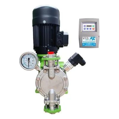 Pulsafeeder DM1AVAC-L GreenLine series Stainless Steel mechanical diaphragm pump.