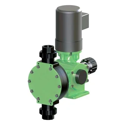 Pulsafeeder DM3D1FG GreenLine series PVDF mechanical diaphragm pump.