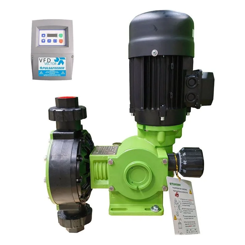 Pulsafeeder DM5DVFH dosing pump features corrosion-resistant PVDF wet end components. - view 2