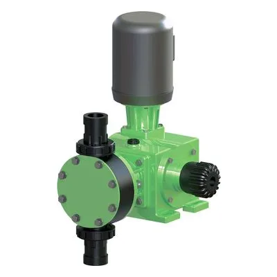 Pulsafeeder DM7J1FH GreenLine series PVDF mechanical diaphragm pump.