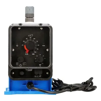 LESBVTC* E Plus solenoid diaphragm chemical metering pump with PVC head for industrial use.