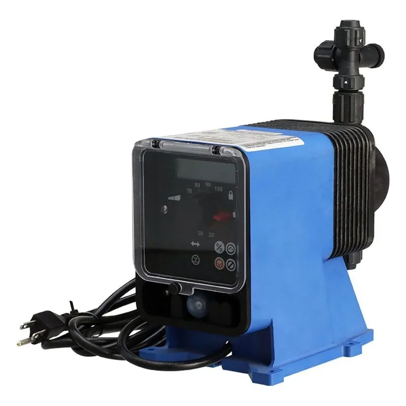 Pulsatron LMB4T2-VTT2-I24 metering pump offering 1 GPH / 24 GPD output and 100 PSI maximum pressure rating. - view 2