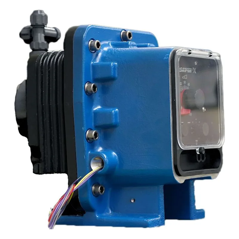 The XPK4EA-VVC9-XXX chemical pump features a durable PVC liquid end for enhanced chemical compatibility. - view 3