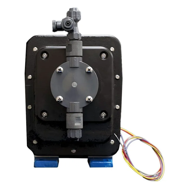 Pulsatron XPK4EA-VVC9-XXX series solenoid diaphragm pump designed for reliable chemical feed in water treatment systems. - view 2