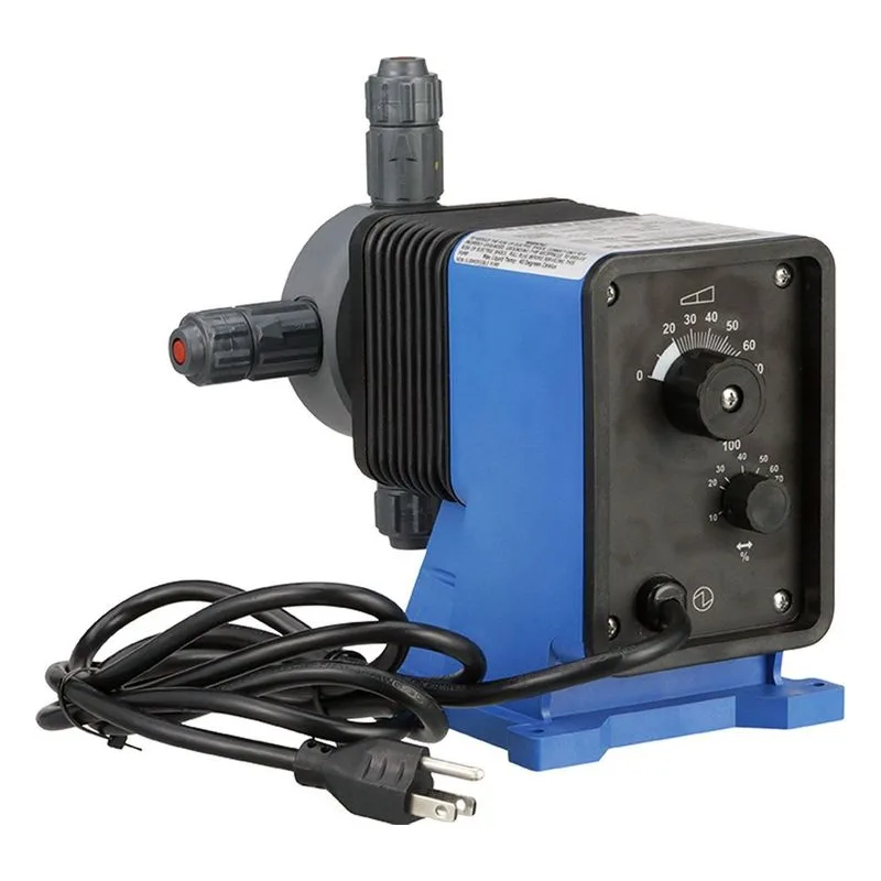 The LB03SA-VVC9-385 chemical pump features a durable PVC liquid end for enhanced chemical compatibility. - view 2