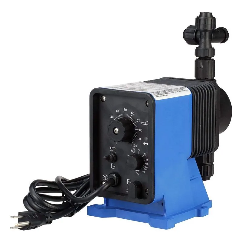 Pulsatron LD02E2-PTC1-IS1 metering pump offering 0.25 GPH / 3 GPD output and 80 PSI maximum pressure rating. - view 3