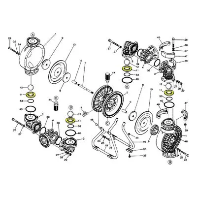 Yamada Pumps Part # 772097 VALVE SEAT 50PP-2