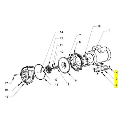 AMT Pumps 1506-101-90 2-PC BASE 56 FRAME SUB ASSY. Pump Repair Parts, A Gorman-Rupp Company.