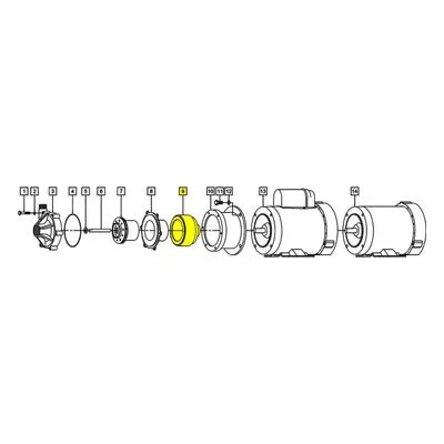 March Pumps Number: 0153-0035-0100 Repair Part - Drive Magnet Assy (.625 Bore)