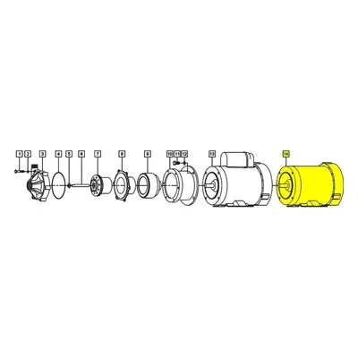 March Pump Repair Part 0153-0135-1000 Motor (TEFC) 3PH 230/460V 50/60HZ 1/2HP 56Fr.