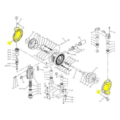 Yamada Pumps Part # 711693-EP OUT CHAMBER 20EP