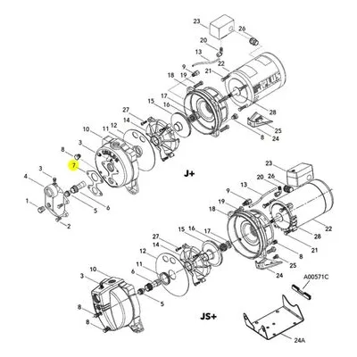 Goulds Pumps Repair Part 5K108 GASK.SW.ADAPTER BX3-J,GH