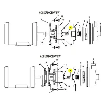 Finish Thompson A102897 Pump Repair Spare Part Shaft Adapter (includes set screws)