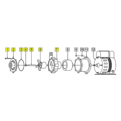 March Pumps Number: 0150-0147-0200 Repair Part - Wet End Kit 1PK AC-5C-MD
