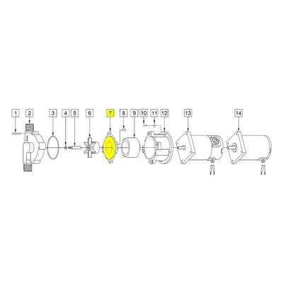 March Pumps Number: 0809-0012-1000 Repair Part - Housing (Rear)