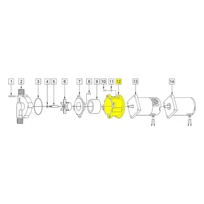 March Pumps Number: 0809-0058-1000 Repair Part - Bracket (Mtr) w/Inserts