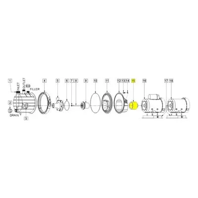 March Pumps Number: 0155-0130-0200 Repair Part - Drive Magnet Assy (.625 Bore)