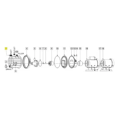 March 0155-0329-0100 Pump Housing SP-TE-7K-MD with motor base