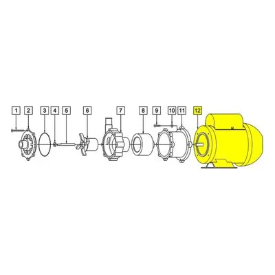 March Pumps Number: 0150-0213-1000 Repair Part - Motor (TEFC) 1Ph 115/230V 50/60HZ 1/5HP 48Fr Weg