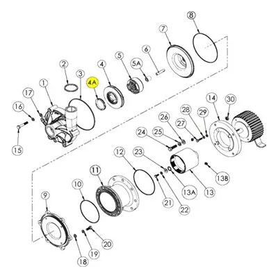 Finish Thompson 106257-1 Pump Repair Spare Part Impeller Thrust Ring Only