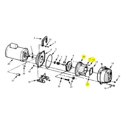 3655-150-95 AMT Pumps Repair Part VOLUTE XCI 365 SERIES. A Gorman-Rupp Company.