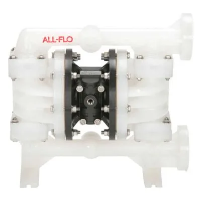 All-Pro A100-FPP-GNPN-S70 Plastic Non-Metallic Diaphragm Pumps. 1" Inlet, 1" Discharge with a 41 GPM Max Flow Rate.