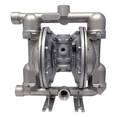 All-Pro A101-BA3-GN3N-B70 Metallic Diaphragm Pumps. 1" BSPT Inlet, 1" Discharge with a 48 GPM Maximum Flow Rate.