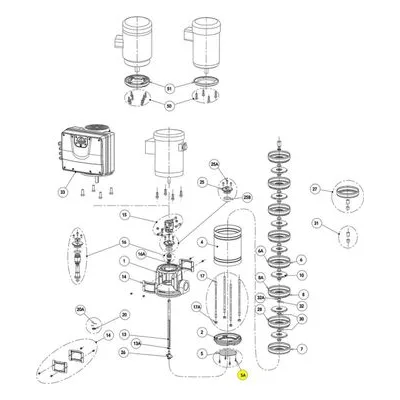 Goulds Part / Accessory 13L126 BOTTOM COVER BOLT Manufactured by Xylem.
