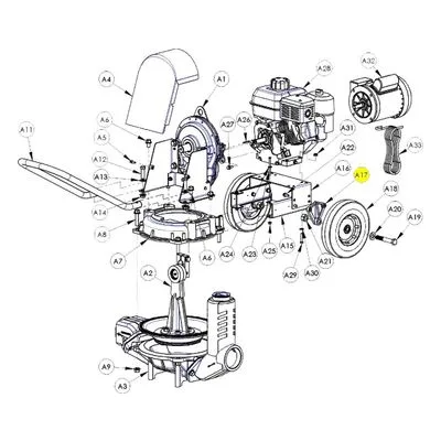 AMT Pump Repair Part 3354-109-00, WHEEL BRACKET