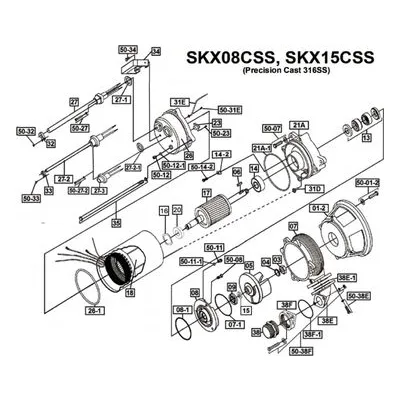 BJM Pumps Repair Parts, Kits & Accessories Part Number 200526 STATOR, 1HP